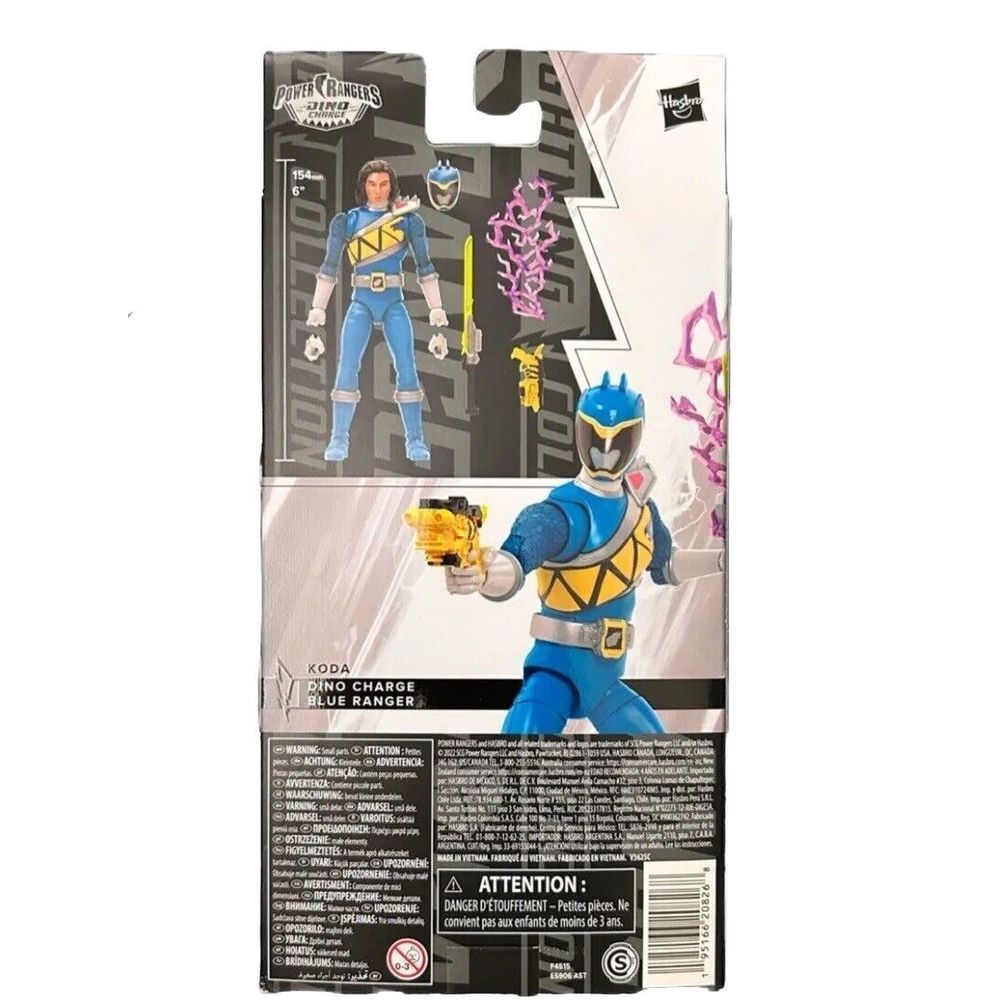Hasbro Power Ranger Lightning Collection Dino Charge Blue Ranger Action Figure - Picture 3 of 3